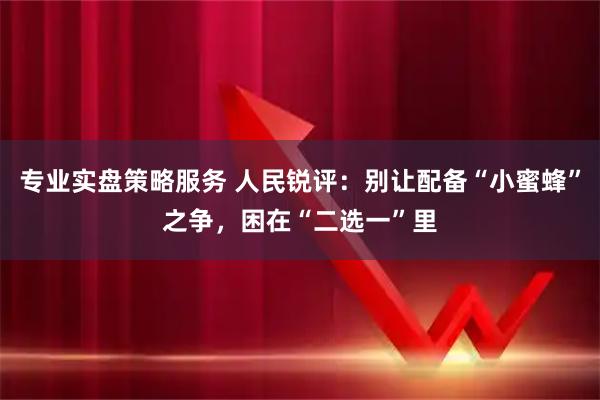 专业实盘策略服务 人民锐评：别让配备“小蜜蜂”之争，困在“二选一”里